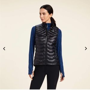 Women’s small black down Ariat vest